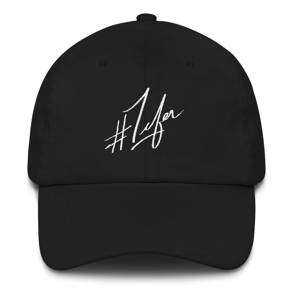 1Lifer Dad hat (wht embroider)
