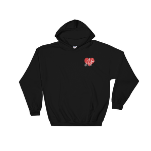 1Lifer Love Embroidered Black Hoodie