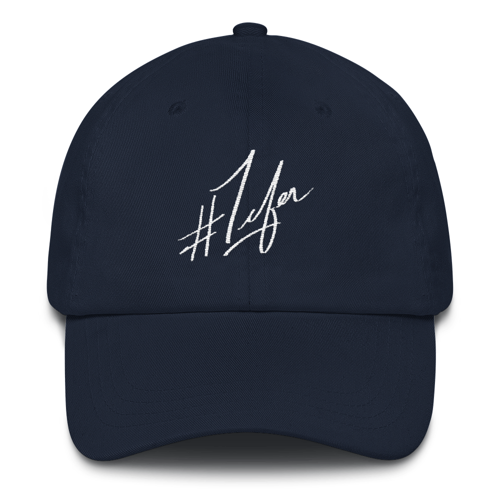 1Lifer Dad hat (wht embroider)