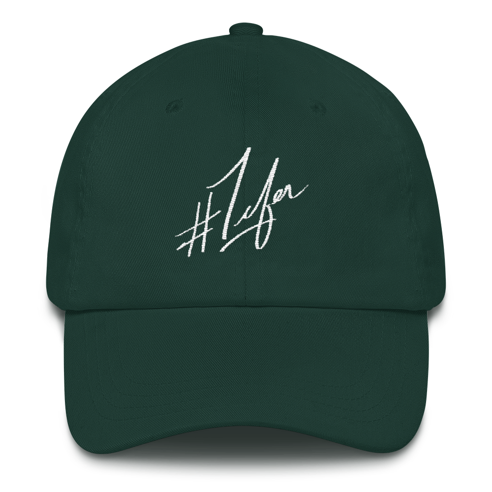 1Lifer Dad hat (wht embroider)