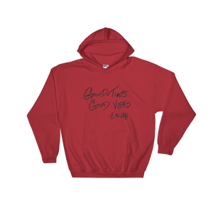 GTGV Red Hooded Sweatshirt (blk txt)